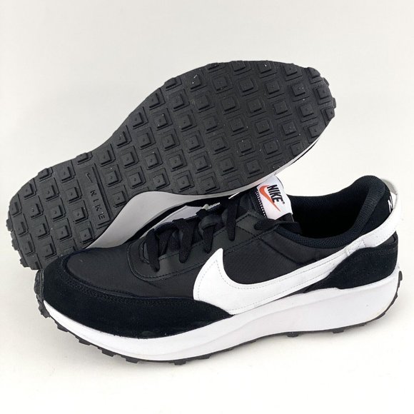 Nike Waffle Debut Black White Men's Sneakers Shoes - Picture 2 of 12